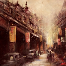 街景記事  60.5x50cm 2014-大美無言藝術空間